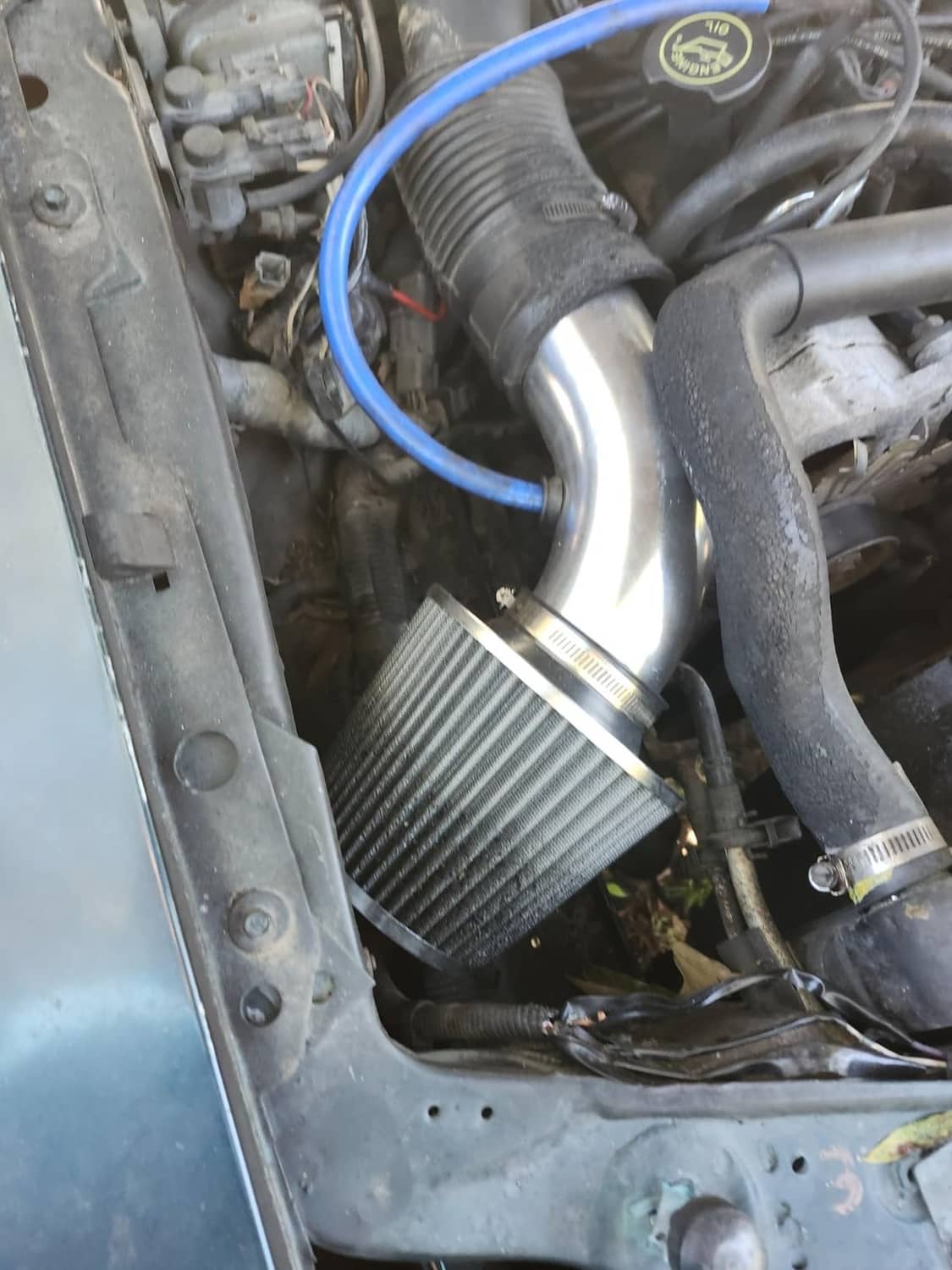 Bethesda Industrial 3" Car Cold Air Intake Filter Induction Kit Pipe Flow Hose System 76mm Alumimum