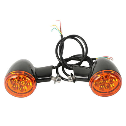 Bethesda Industrial Rear LED Turn Signals Light Bracket Fit For 1992-22 Harley Sportster XL 883 1200