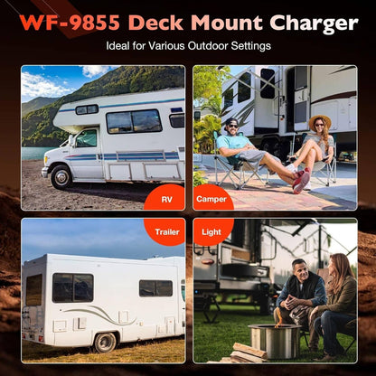 Bethesda Industrial WF-9855 RV Converter 55 Amp Deck Power Converter Charger RV Trailer Camper 12V
