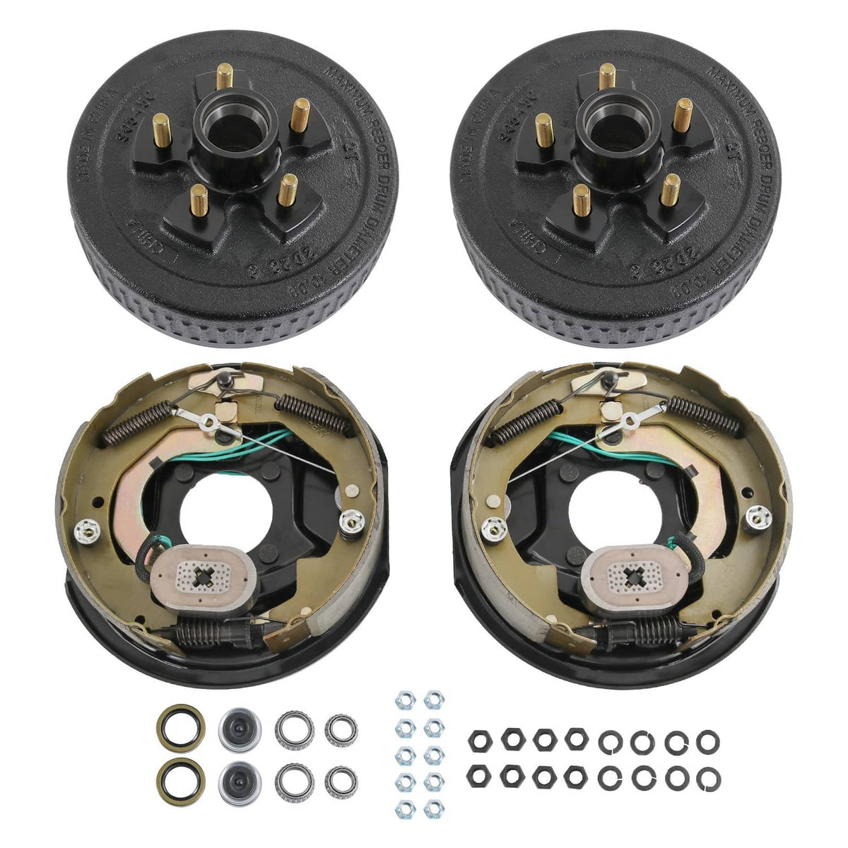 Bethesda Industrial NEW Electric Trailer Brake 10" x 2-1/4" & 5 on 4.5" Hub Drum Kit for 3500 lbs