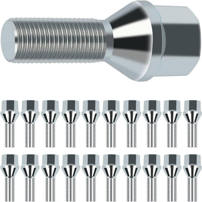 Bethesda Industrial 20PCS 12x1.25 Wheel Lug Nuts For Jeep Cherokee Compass Dodge Dart Chrysler 200