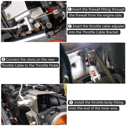 Bethesda Industrial Throttle Cable 36" For Chevrolet Chevy 4.8L 5.3L 6.0L 5.7L LS Swap Conversion