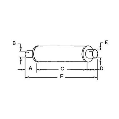 Bethesda Industrial Muffler fits Gleaner E E3 71131701