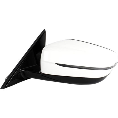 Bethesda Industrial Left Driver Side Mirror w/Blind Spot White For 2019-2023 BMW 320i 330i 330e