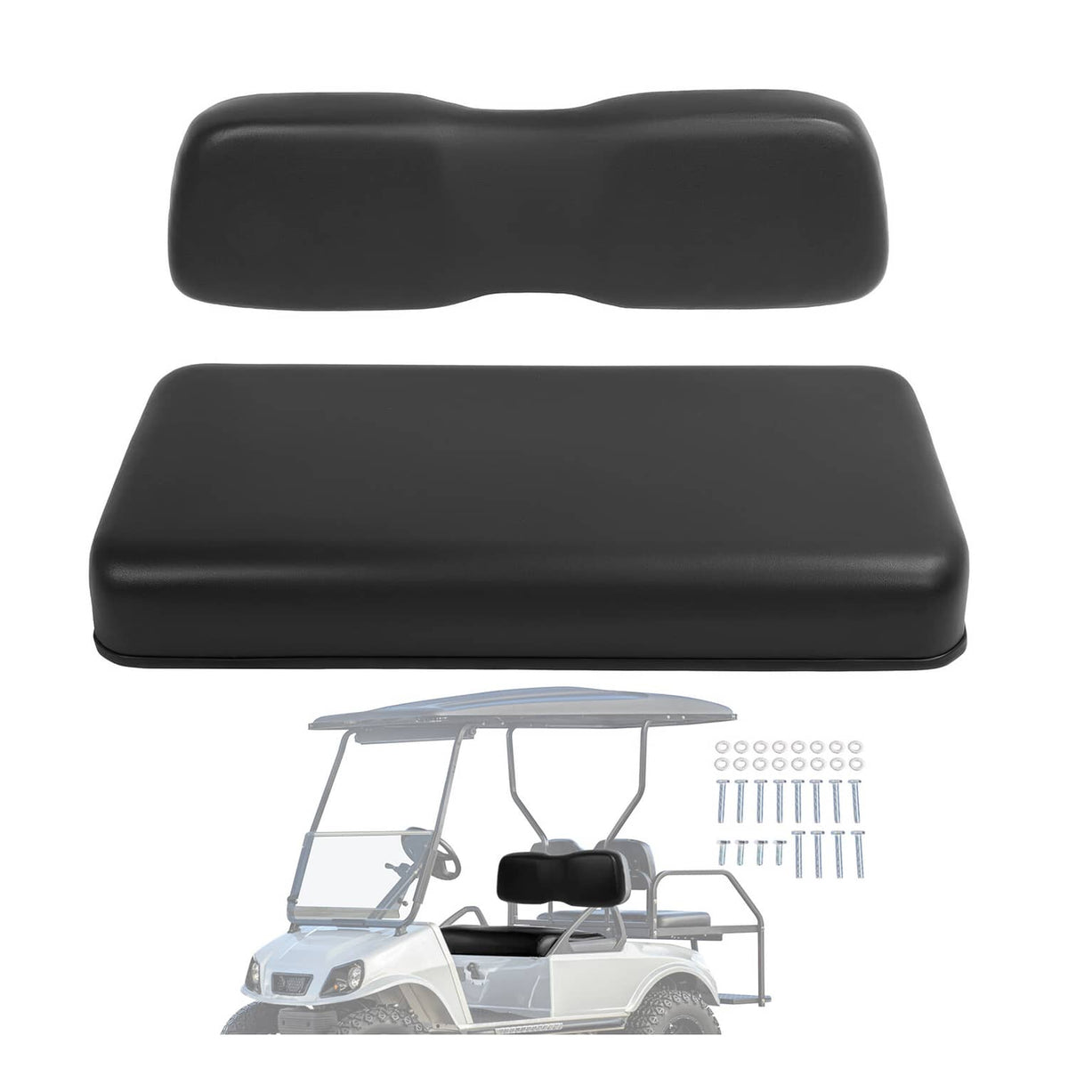 Bethesda Industrial For Club Car DS 2001-2012 Golf Cart Front Seat Back & Bottom Cushion Assembly