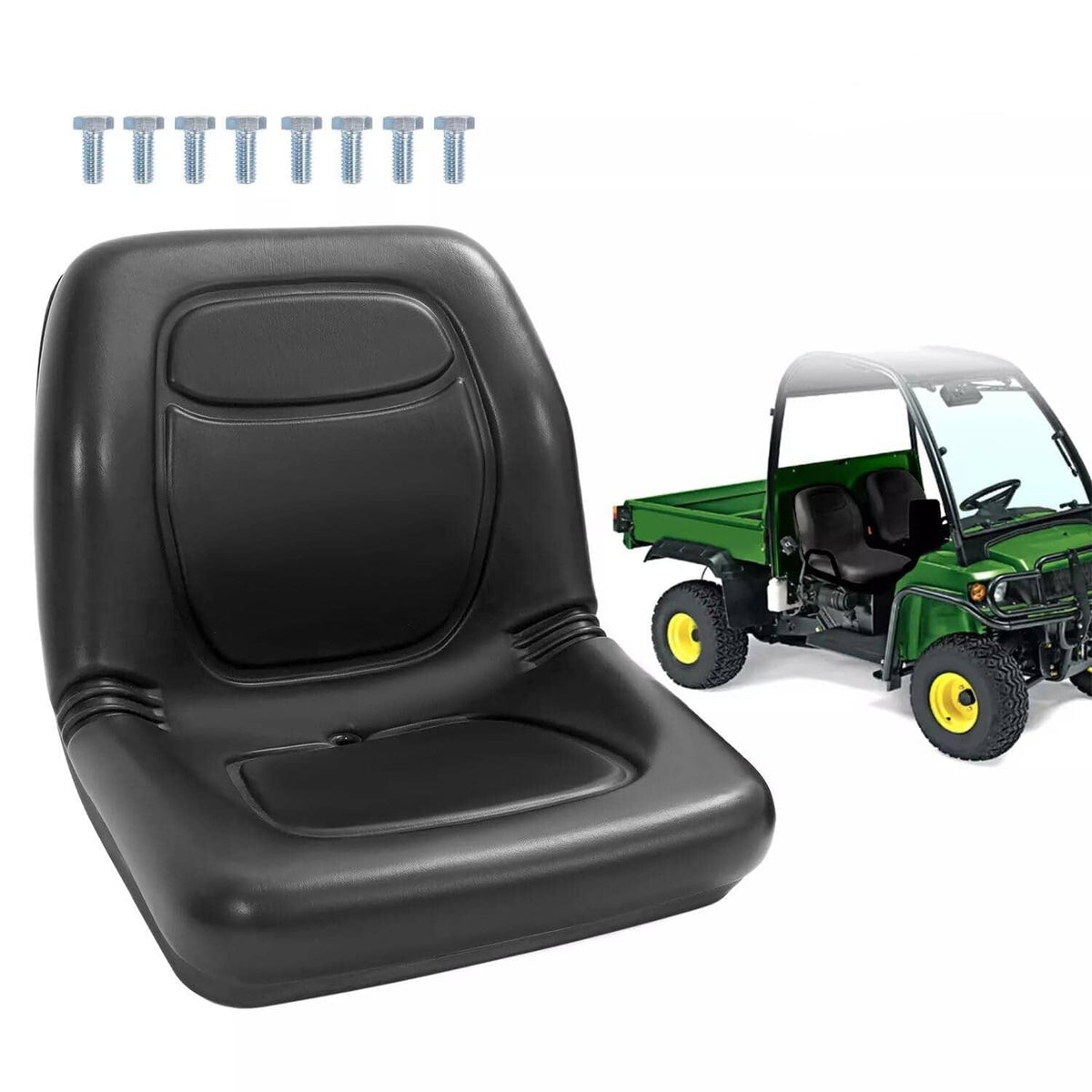 Bethesda Industrial 1PC Black Seat For John Deere Gator 4X2 HPX 4X4 HPX and 4X4 Trail HPX Series