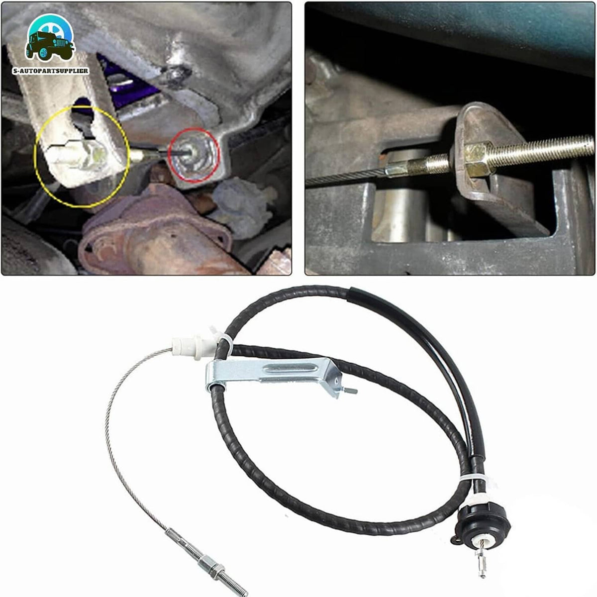 Bethesda Industrial New Replacement Adjustable Clutch Cable for 1979-1995 Mustang 5.0 LX GT New