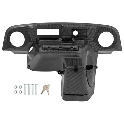 Bethesda Industrial Carbon Fiber Style Dash Dashboard W/ Radio Speaker Cutout For EZGO TXT 96-13