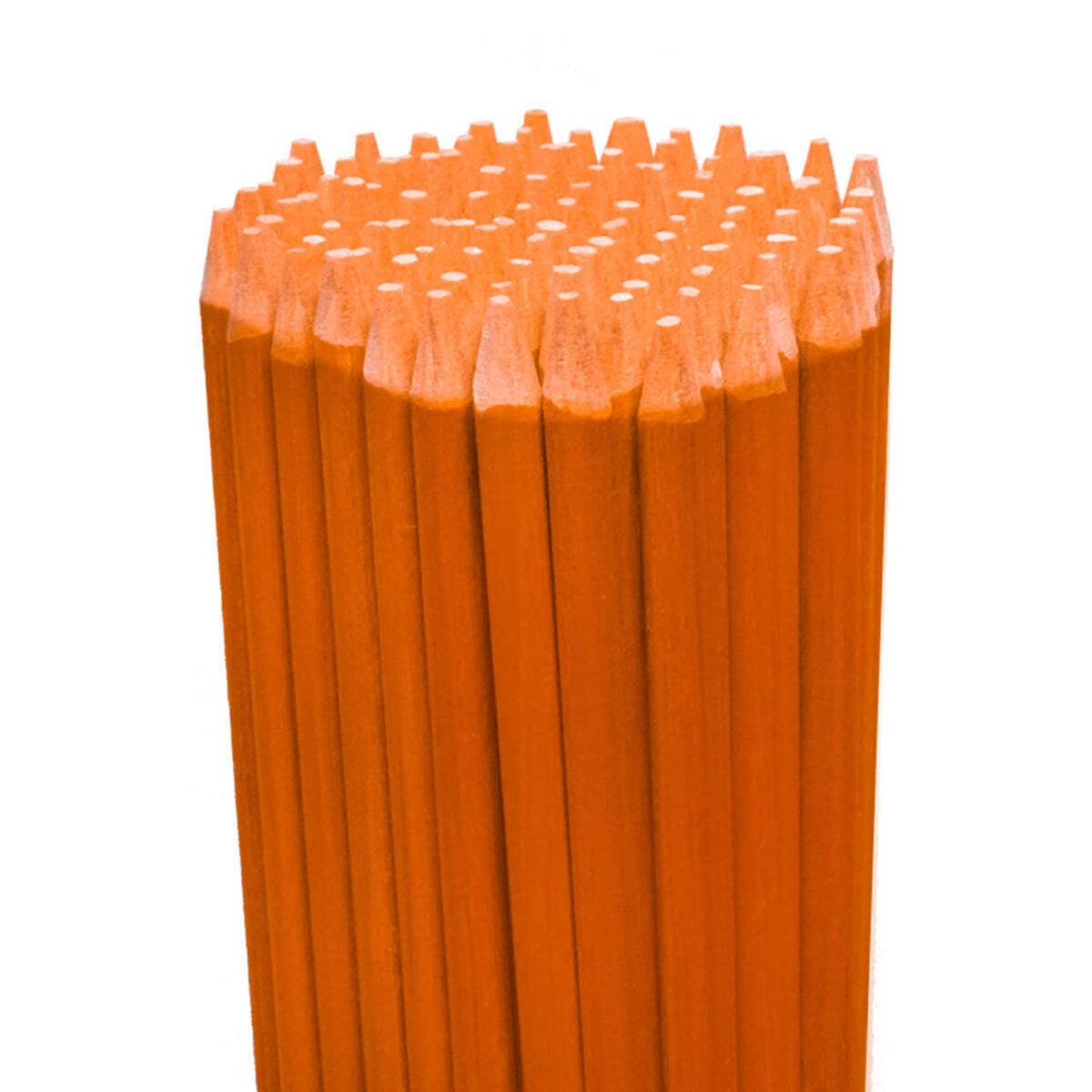 Bethesda Industrial 100 Pack 48" Long Hi Visibility Orange Driveway Markers Snow Plow Stakes Rod