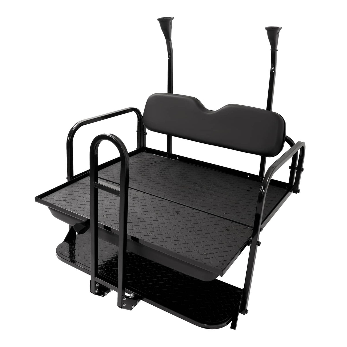 Bethesda Industrial Rear Flip Seat Back Seat Kit For Club Car PRECEDENT/TEMPO Golf Cart w/ Grab Bar