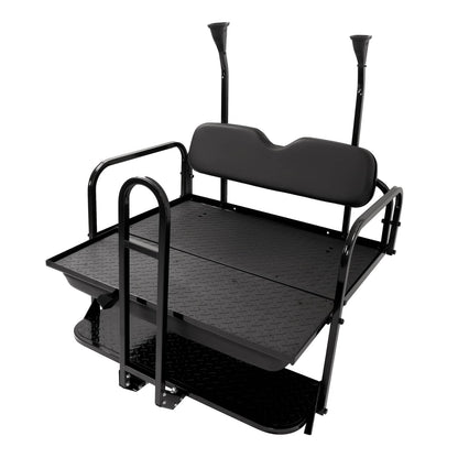 Bethesda Industrial Rear Flip Seat Back Seat Kit For Club Car PRECEDENT/TEMPO Golf Cart w/ Grab Bar