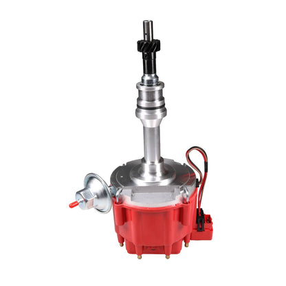 Bethesda Industrial Red HEI Distributor For Ford 351W Windsor w/ 65K Hi-output Coil & Pigtails NEW