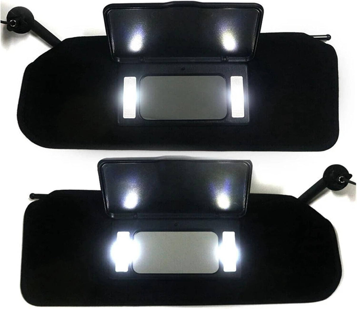 Bethesda Industrial New Updated Sun Visors Sun Shades W/Bright LED Light Set For 1997-04 Corvette C5