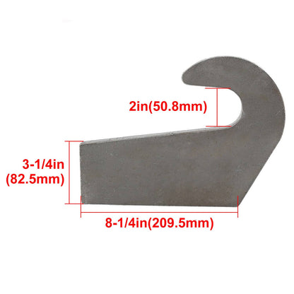 Bethesda Industrial 4X Steel 6500LBS Mounting Brackets Pin Type For Loader Bucket Pallet Forks