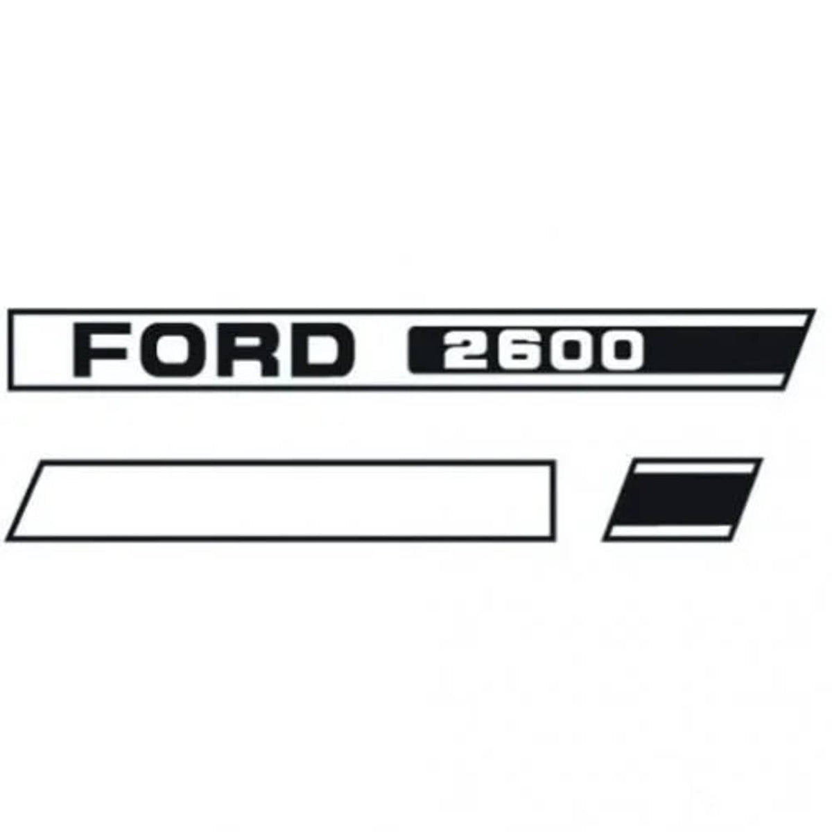 Bethesda Industrial 2600 Hood Decal Set fits Ford 2600