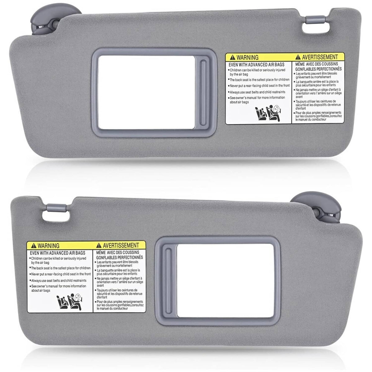 Bethesda Industrial New Pair Sun Visor Set LH Driver & RH Passenger Side For 2005-2015 Toyota Tacoma