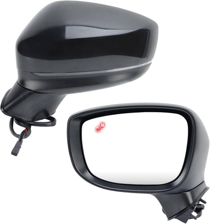 Bethesda Industrial Left Driver Side Mirror for 2017-24 Mazda CX-5 With BSM Power Turn Signal Light