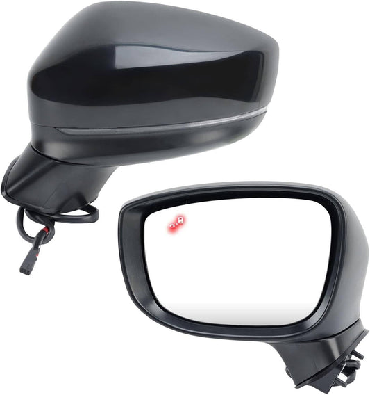 Bethesda Industrial Left Driver Side Mirror for 2017-24 Mazda CX-5 With BSM Power Turn Signal Light