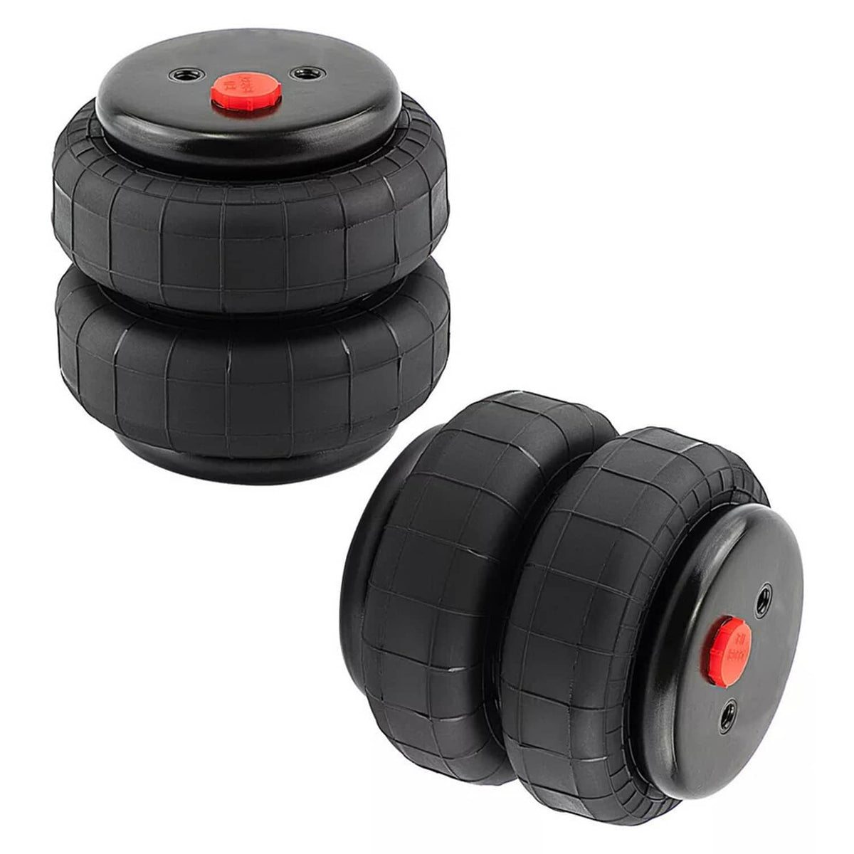 Bethesda Industrial Set of 2 Air Ride Suspension Bag Standard 2500 lb 1/2"npt Single Port Universal
