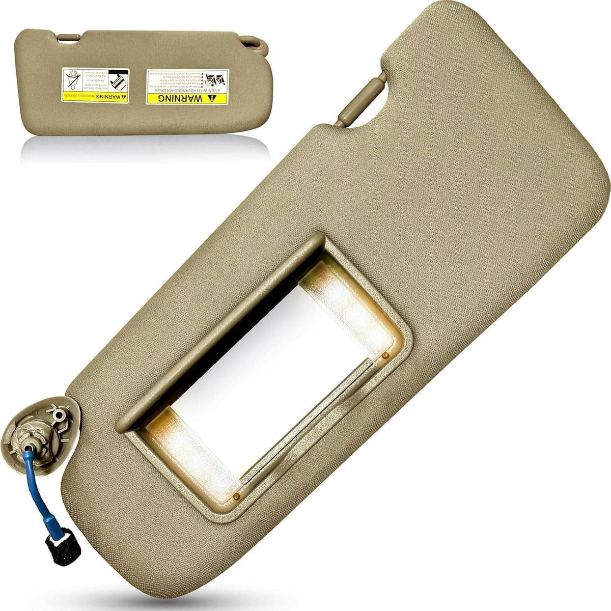 Bethesda Industrial Left Driver Side Sun Visor Beige w/Mirror & Light For 2017-2022 Honda CR-V CRV