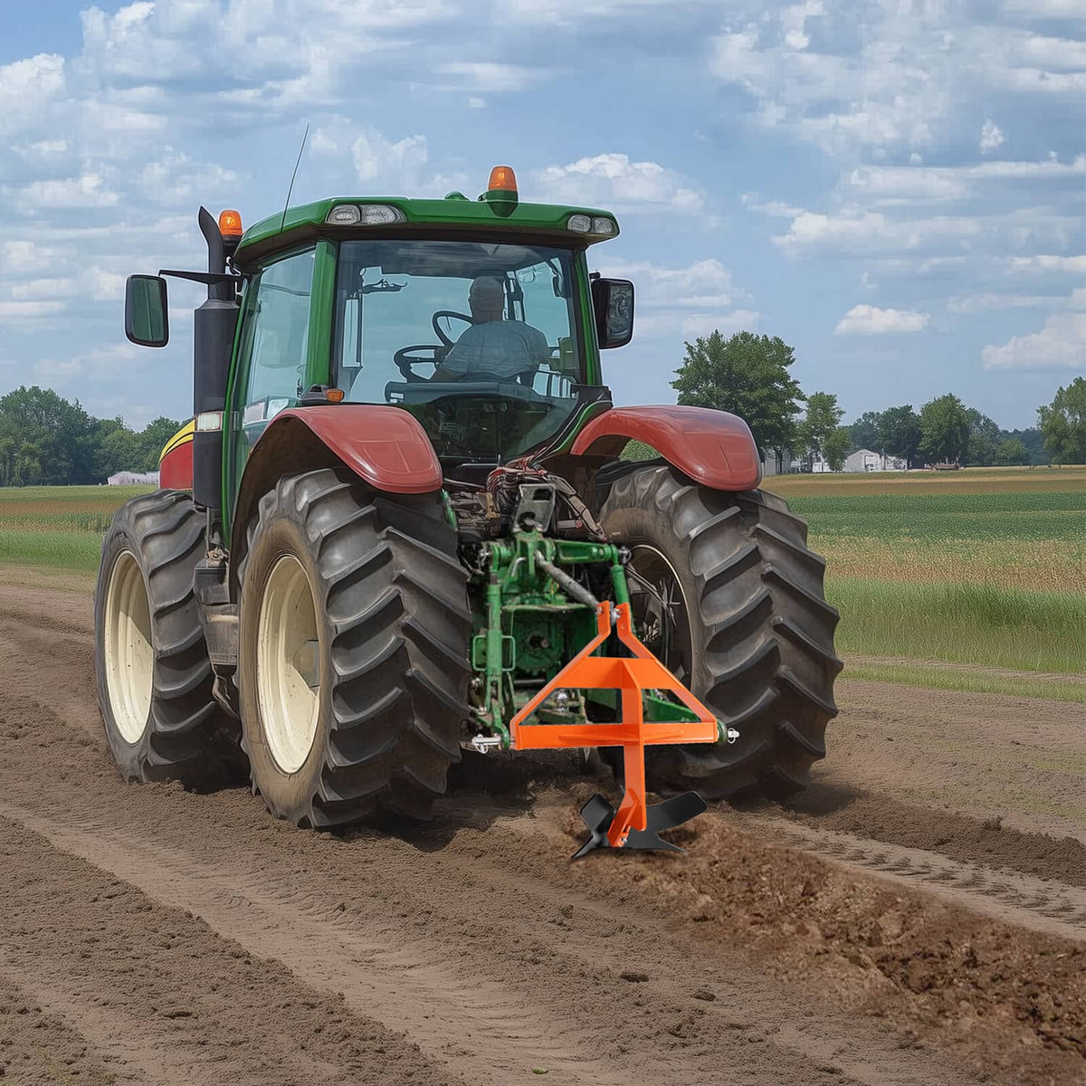 Bethesda Industrial Heavy Duty Steel  3-Point Quick Hitch Middle Buster For Category 1 Tractors