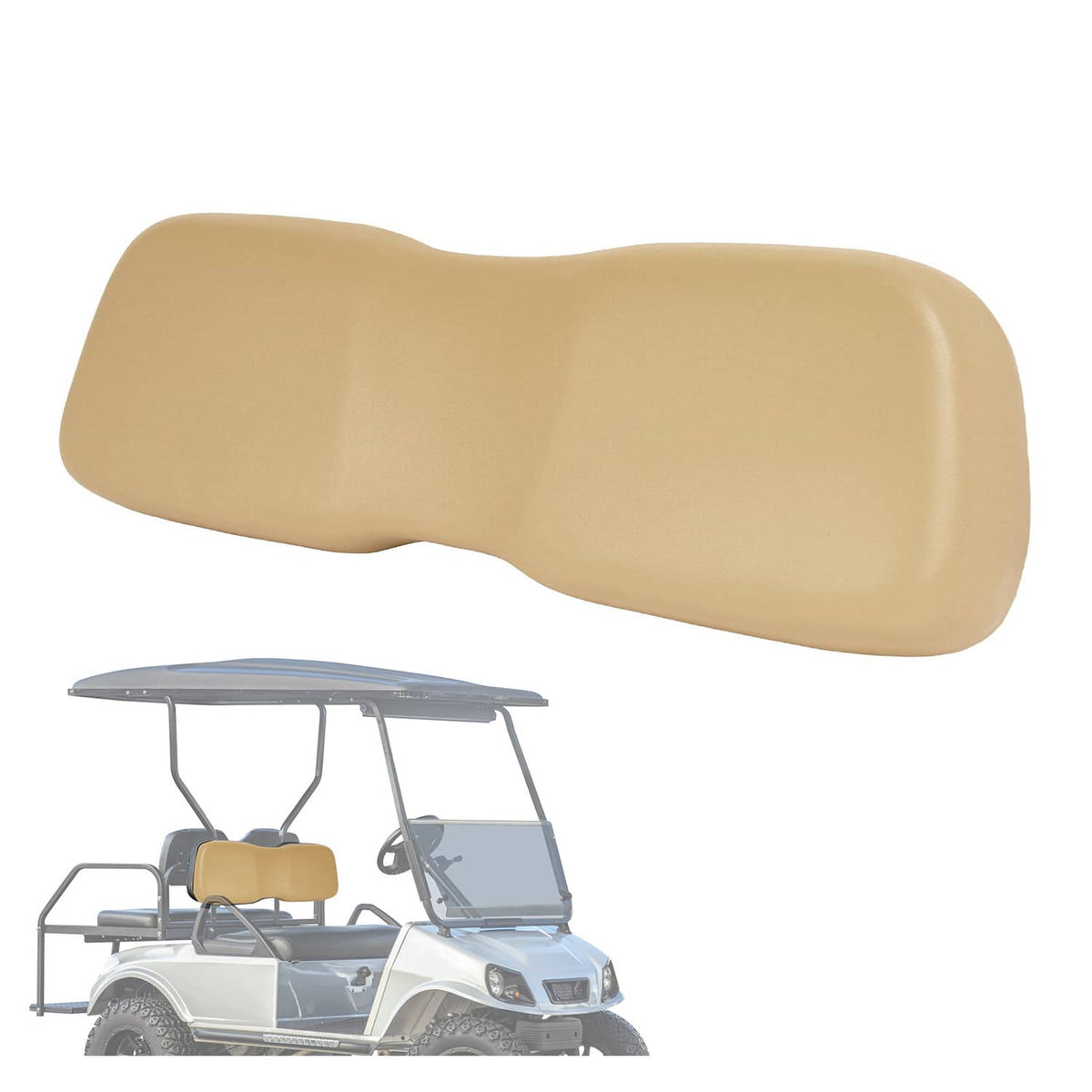 Bethesda Industrial For Club Car DS Golf Cart 2000.5-up Tan Front Seat Back Backrest Cushion