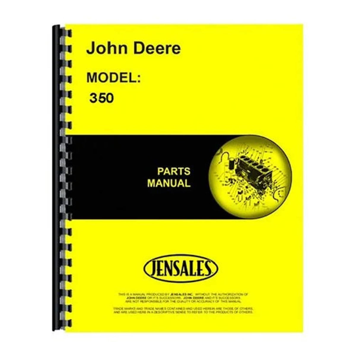 Bethesda Industrial Parts Manual fits John Deere 350 350
