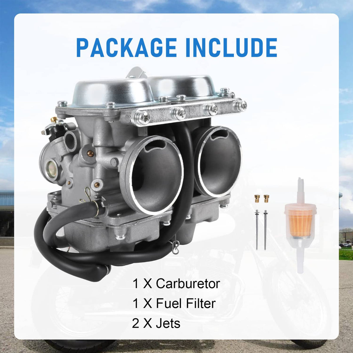 Bethesda Industrial Motorcycle Carburetor Dual Carb For Honda Rebel CA CMX 250 C CMX250 CA250