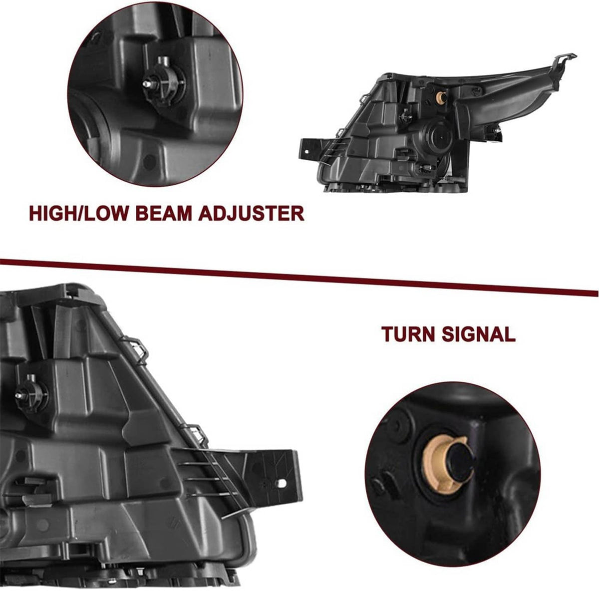Bethesda Industrial Passenger Side For 2011-2015 Ford Explorer Headlight Factory Halogen Headlamp