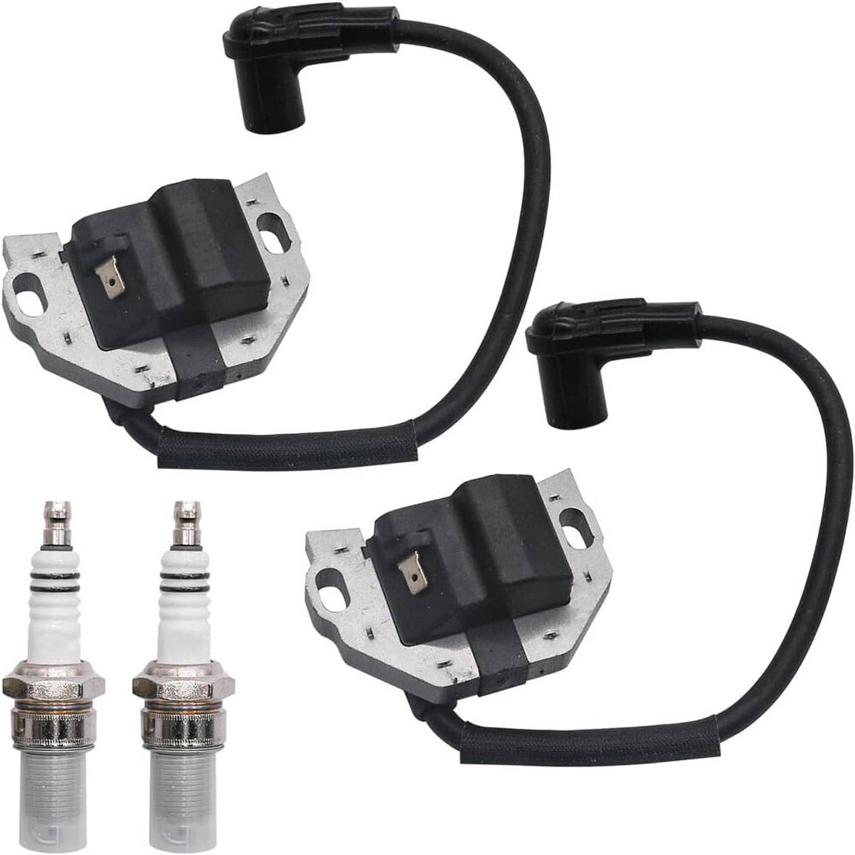 Bethesda Industrial 2Pcs Ignition Coil w/ Spark Plug For KAWASAKI FR FS FX Series Engines 21171-0743
