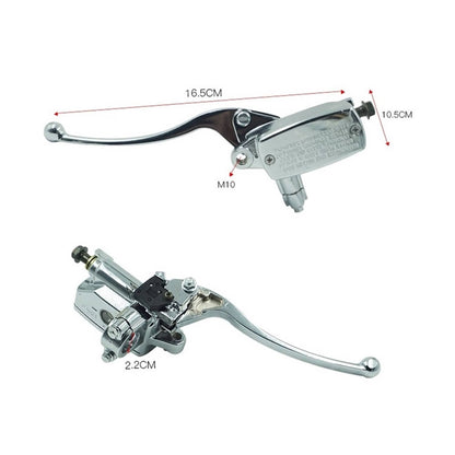 Bethesda Industrial 7/8" Left Motorcycle Handlebar Hydraulic Brake Master Cylinder Lever Chrome