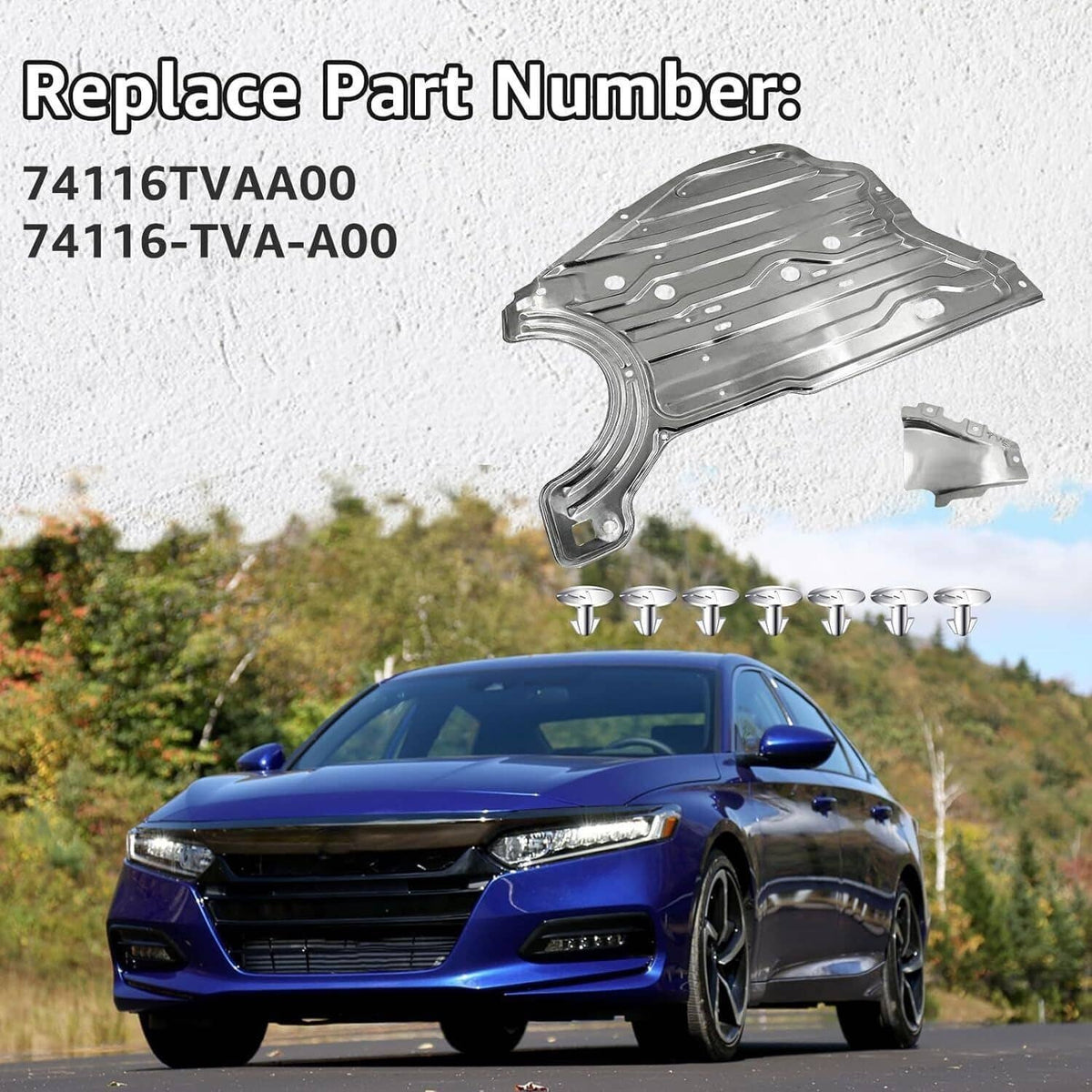 Bethesda Industrial Car Shield Cover Board For Honda Accord 2018-2020 Engine Splash Guard Under NEW