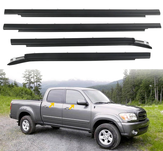 Bethesda Industrial Window Moulding Weatherstrip Seal Belt 4× For Toyota Tundra Double Cab 2000-2006
