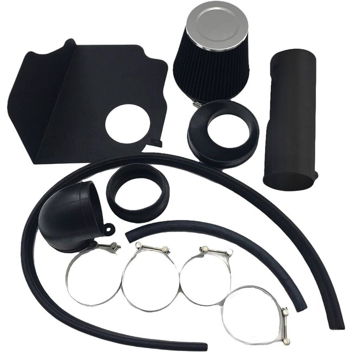 Bethesda Industrial 4" Cold Air Intake Kit + Heat Shield for 05-10 Dodge Chrysler HEMI 5.7L 6.1L V8