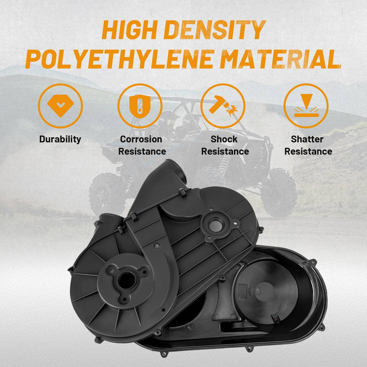 Bethesda Industrial For Polaris General 1000 / 4 1000 2017-2023 Outer & Inner Clutch Belt Cover UTV