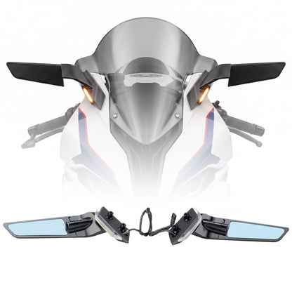 Bethesda Industrial CNC Aluminum Adjustable Wind Wing Side View Mirrors For BMW S1000RR 2019-2026