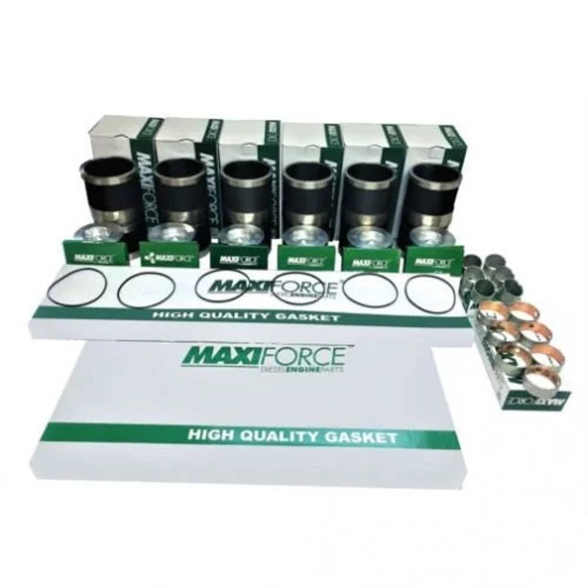 Bethesda Industrial Engine Rebuild Kit - Less Bearings - Long Liner fits Massey Ferguson