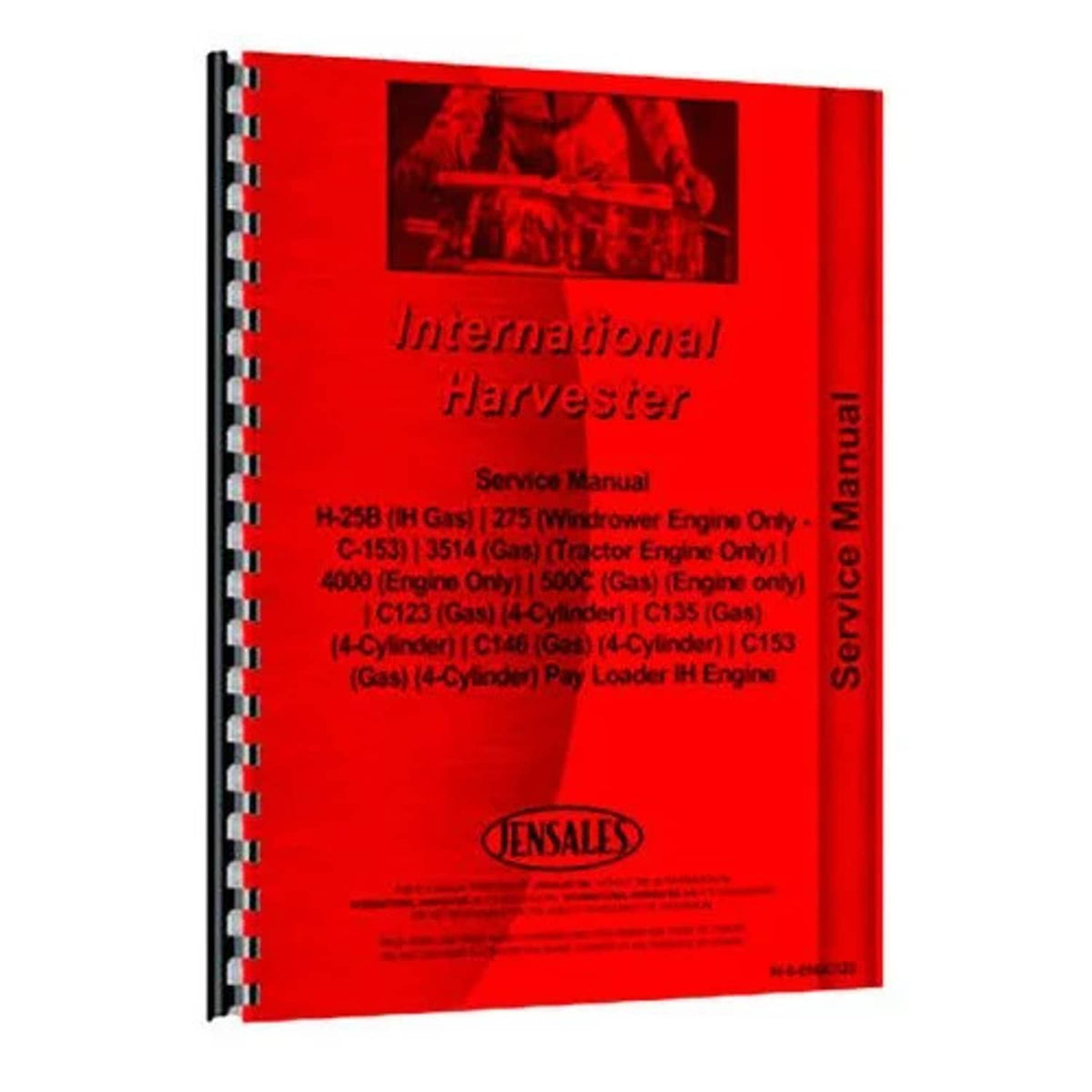 Bethesda Industrial Service Manual fits International C123 C135 C146 C153 275 500C 3514 4000 3514