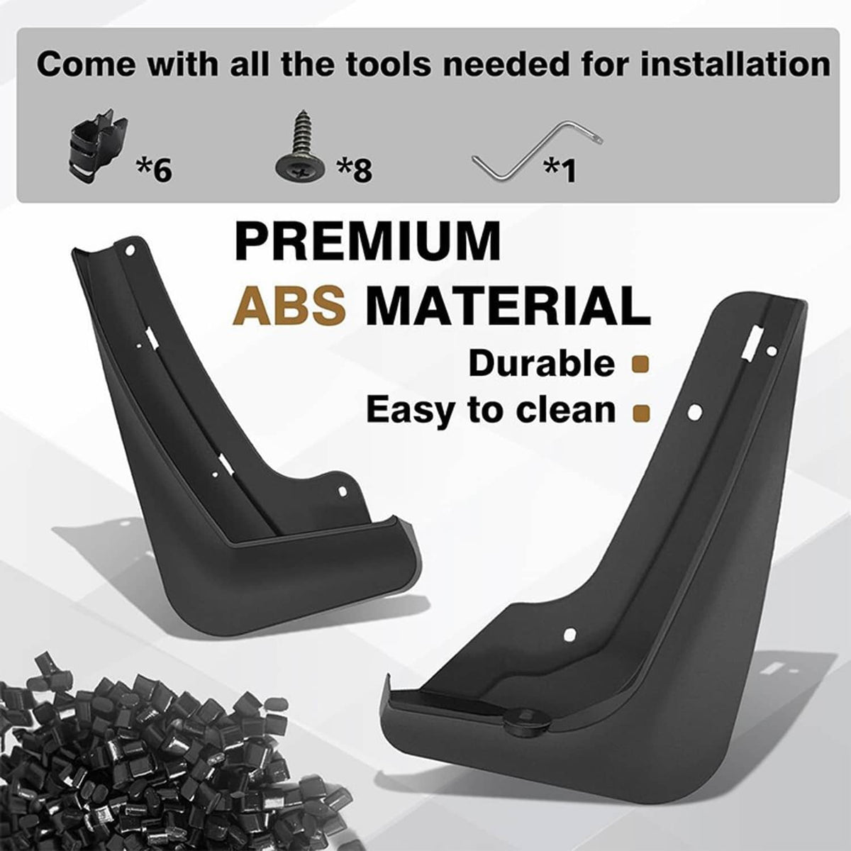 Bethesda Industrial 4Pcs Car Splash Guards Mud Flaps Guards Accessories For 2025+ Chevrolet Equinox