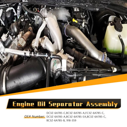 Bethesda Industrial Oil Separator Assembly for 11-16 Ford F250 F350 Super Duty 6.7L DC3Z-6A785-C