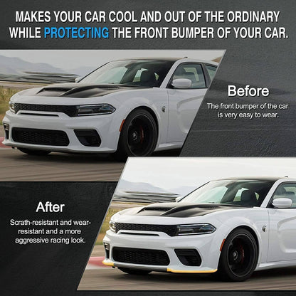 Bethesda Industrial Front Bumper Lip Splitter Trim Cover Yellow For 2015-2022 Dodge Charger SRT Scat