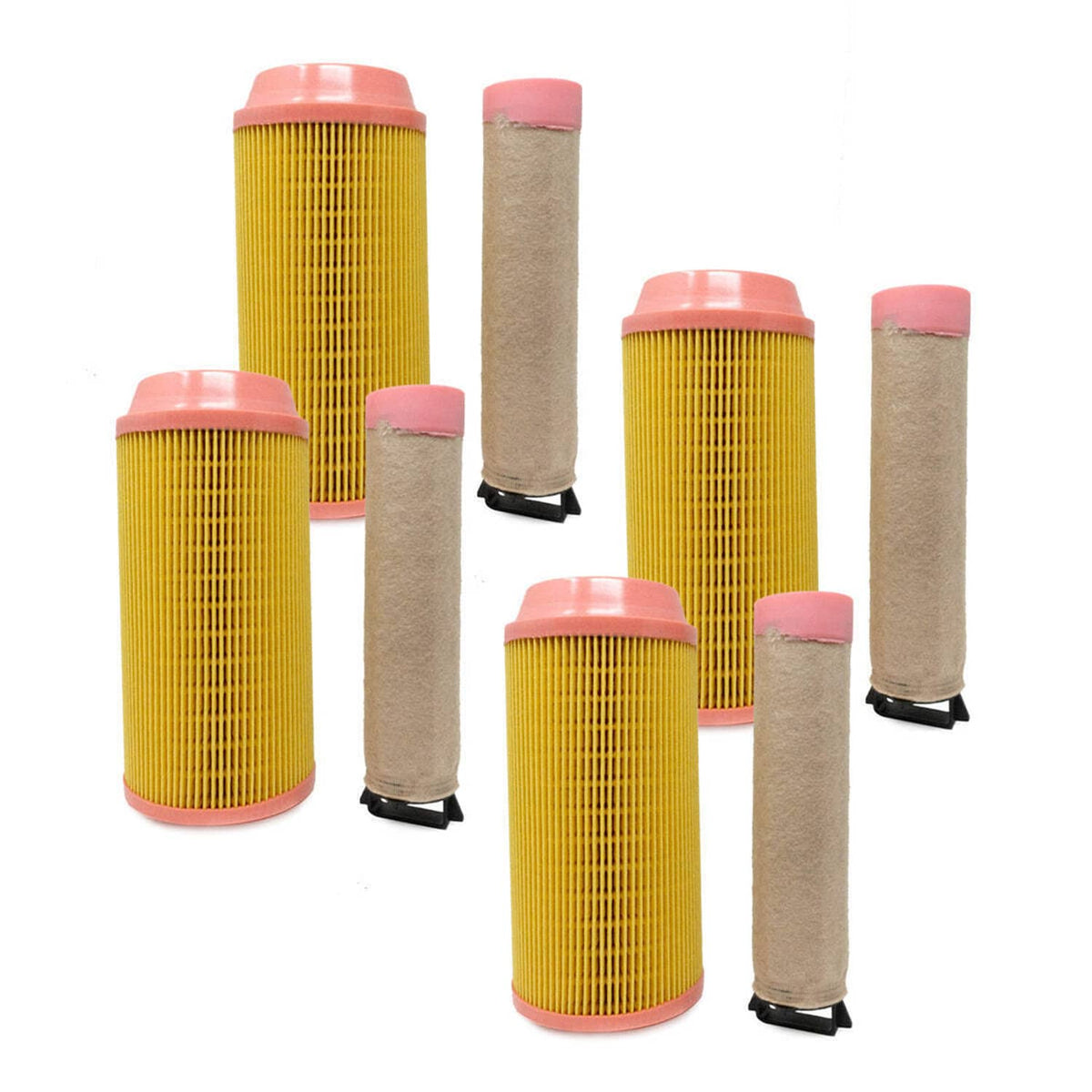 Bethesda Industrial 4PK Air Filter Combo for Kubota ZD323 ZD326 ZD331 Zero Turn Mower