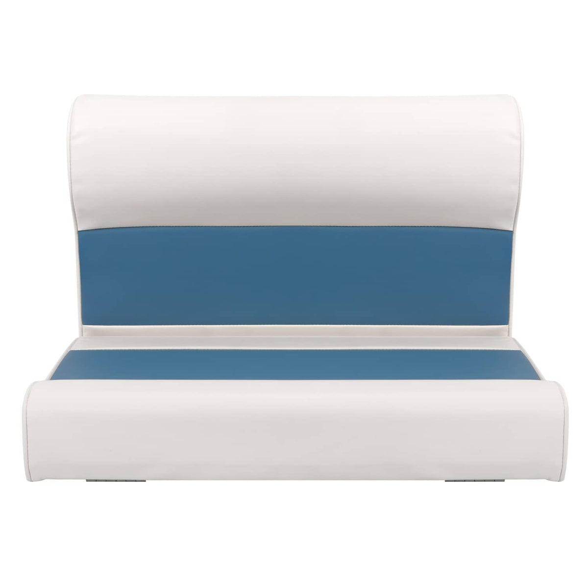 Bethesda Industrial #8WD95-1B-204 28" Pontoon Bench Seat Cushion Set Navy/White/Blue