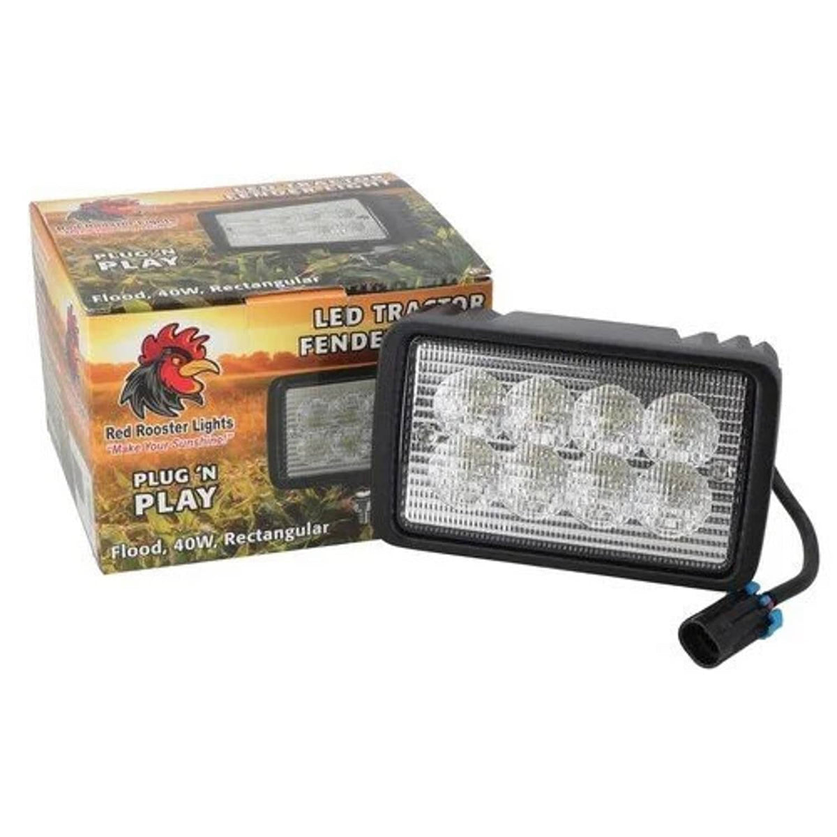 Bethesda Industrial Red Rooster® LED Tractor / Combine Work Light fits John Deere 9300 9400 RE68473