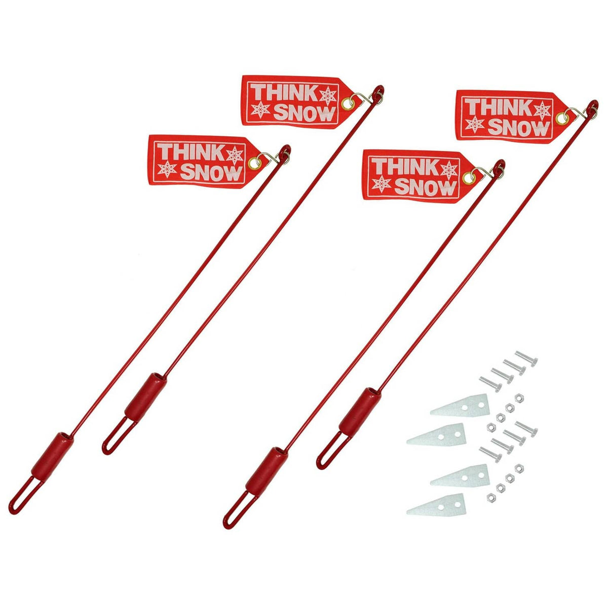 Bethesda Industrial 4PK Snow Plow Blade Guide Markers Flags for Western 59700 1308210 410007 SNP7900