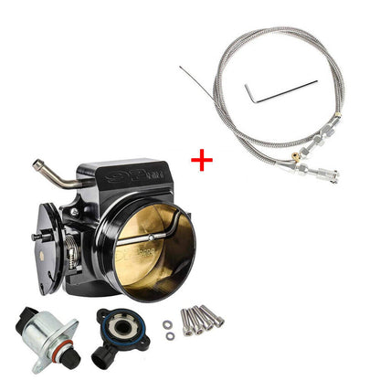 Bethesda Industrial LS 92MM Throttle Body with Position Sensors TPS IAC & Throttle Gas Cable Kit