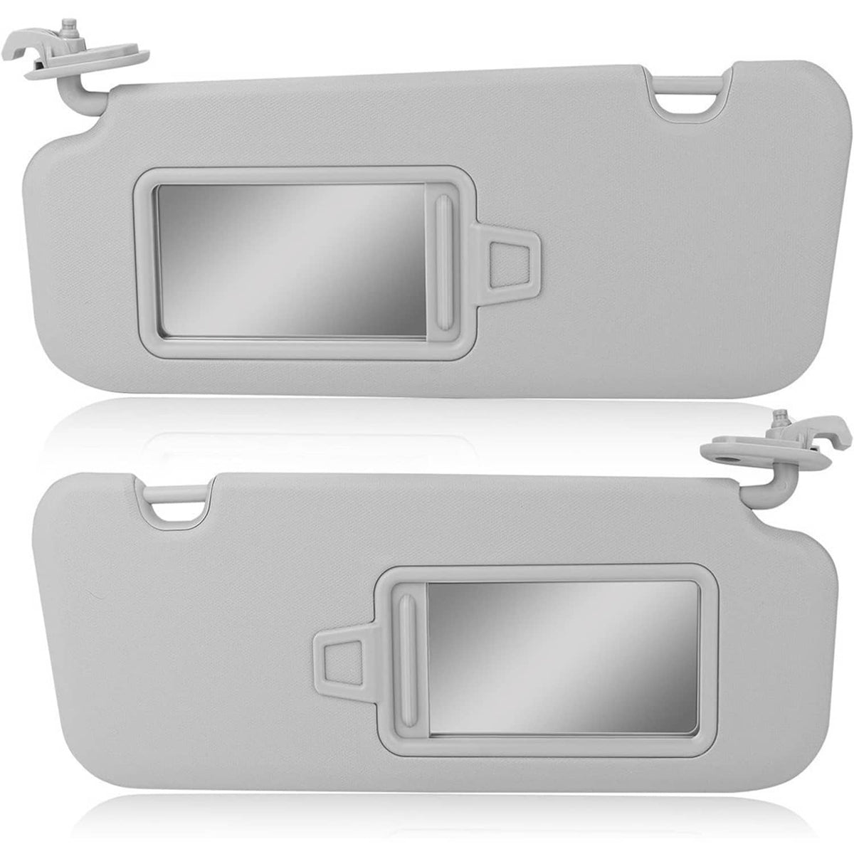 Bethesda Industrial 2Pcs Driver & Passenger Gray Sun Visor w/ Mirror for 2017-2019 Hyundai Elantra