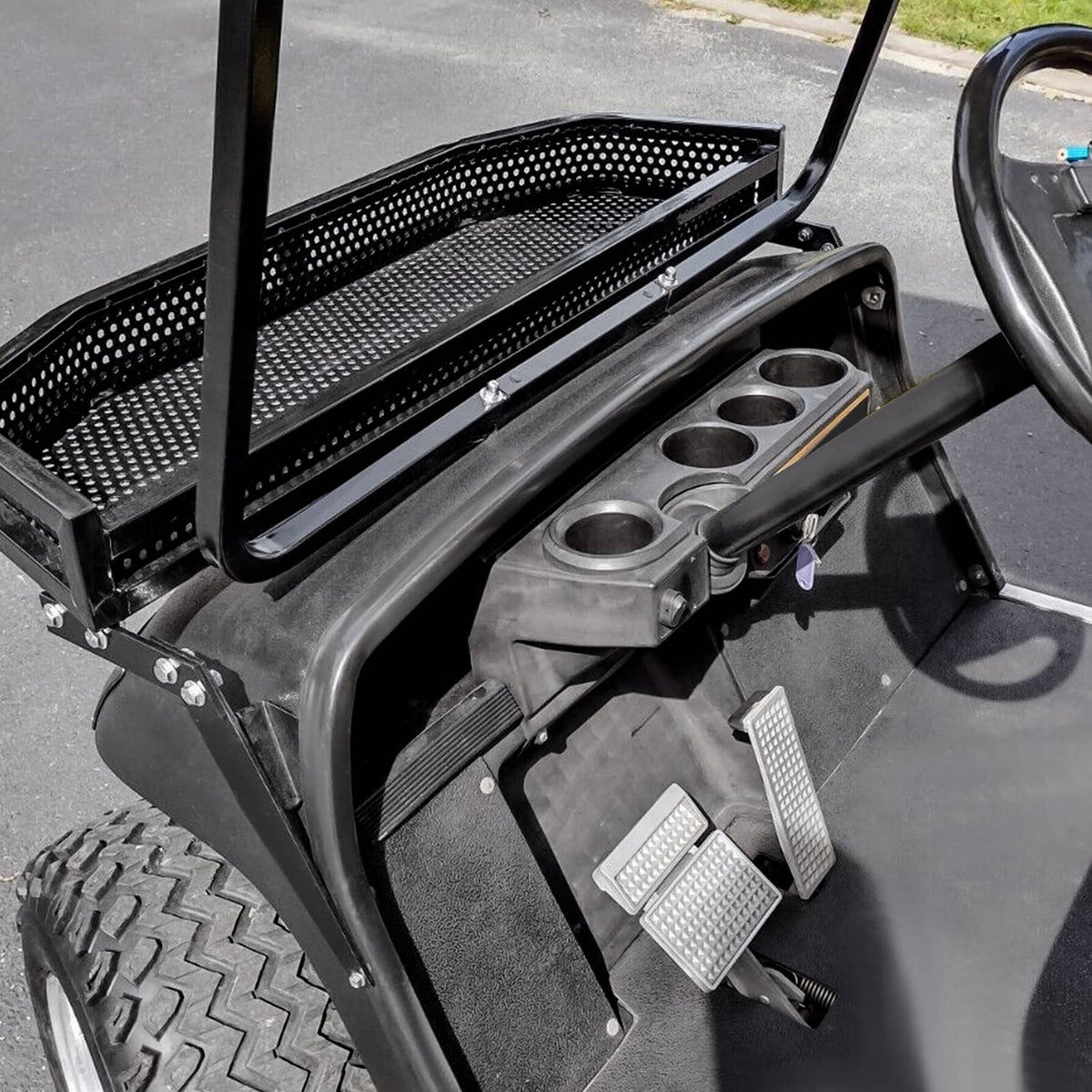 Bethesda Industrial Golf Cart Front Basket w/Mounting Brackets For Yamaha G14 G16 G19 G20 G21 G22