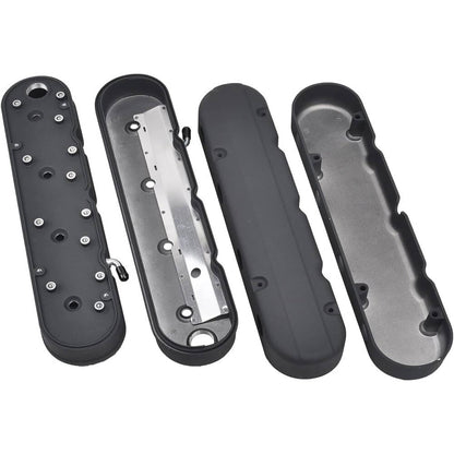 Bethesda Industrial 4Pcs Black Valve Covers & Coil Mounts w/Covers for Chevy LS LS1 LS2 LS3 LS6 LS7