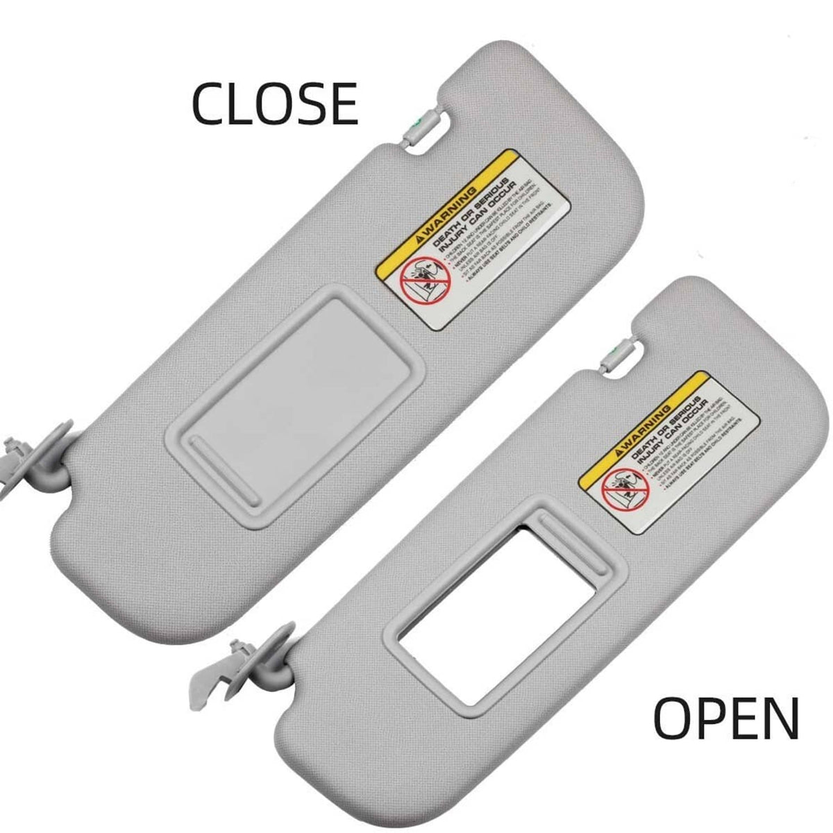 Bethesda Industrial Pair Sun Visor w/mirror Driver & Passenger Side For 2012-2015 Hyundai Veloster